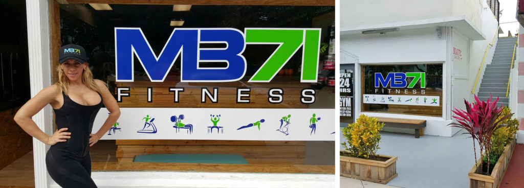 MB71 Fitness Exterior Sign North Beach